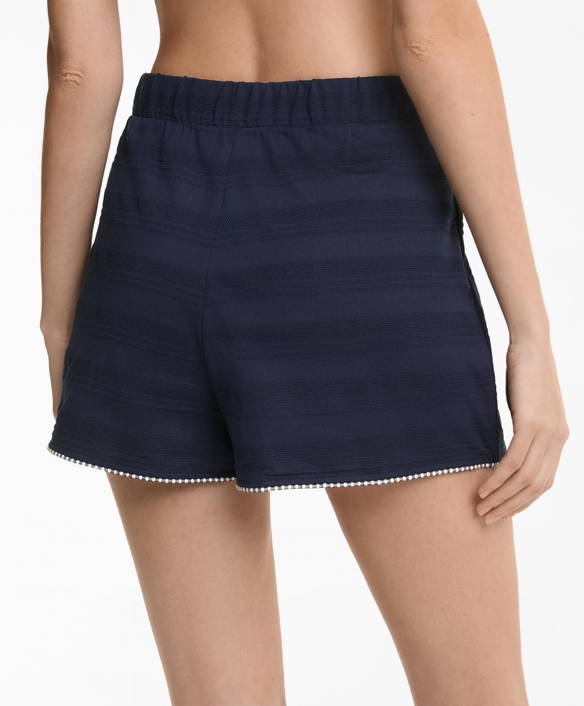 오이쇼 테크니컬 자카드 피케 미니 스커트 3552/731 NAVY - 상세 이미지 5