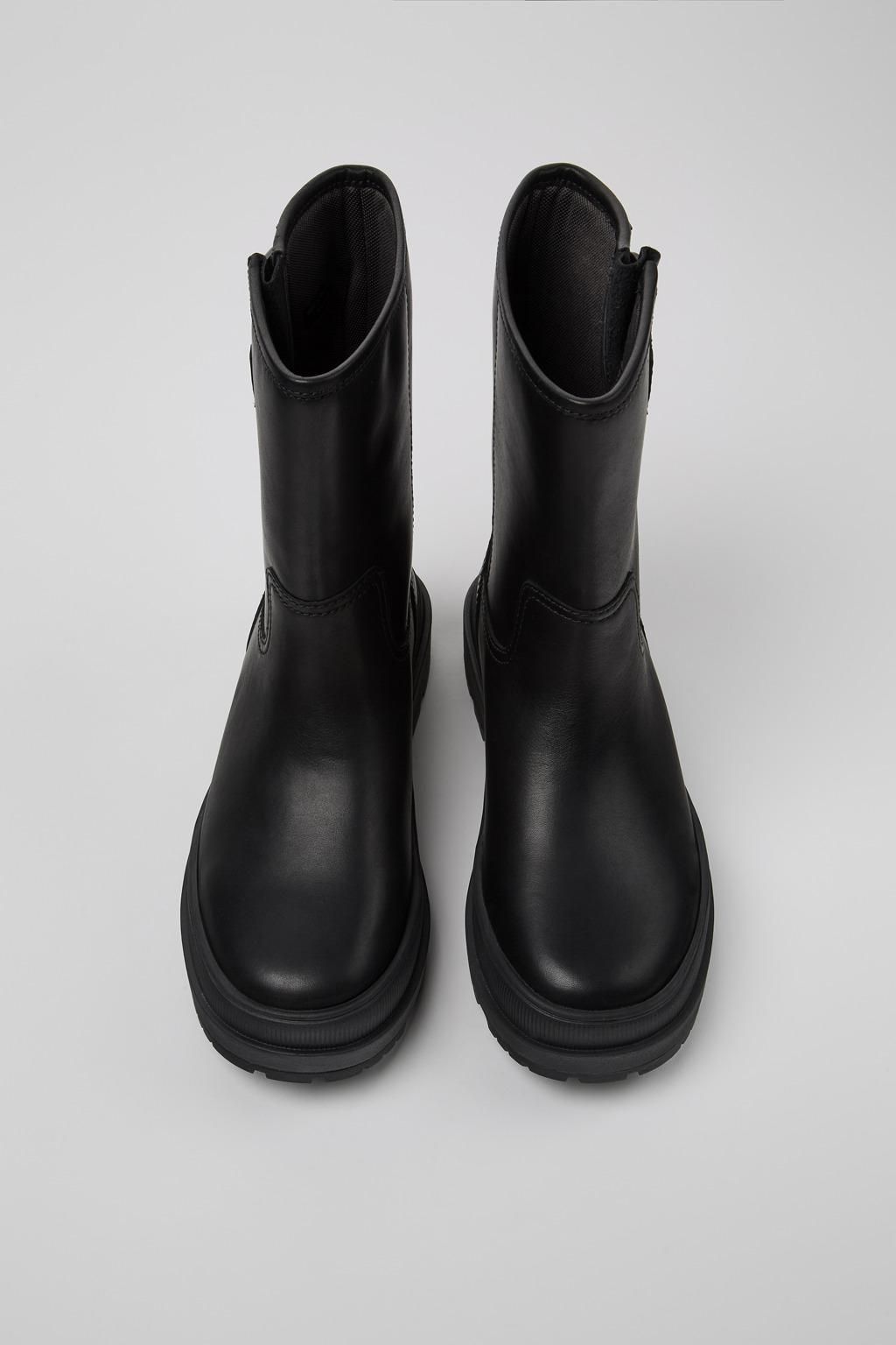 캠퍼 어반 미드 앵클부츠 블랙 레더 Brutus Trek K400783-001 BLACK - 상세 이미지 4
