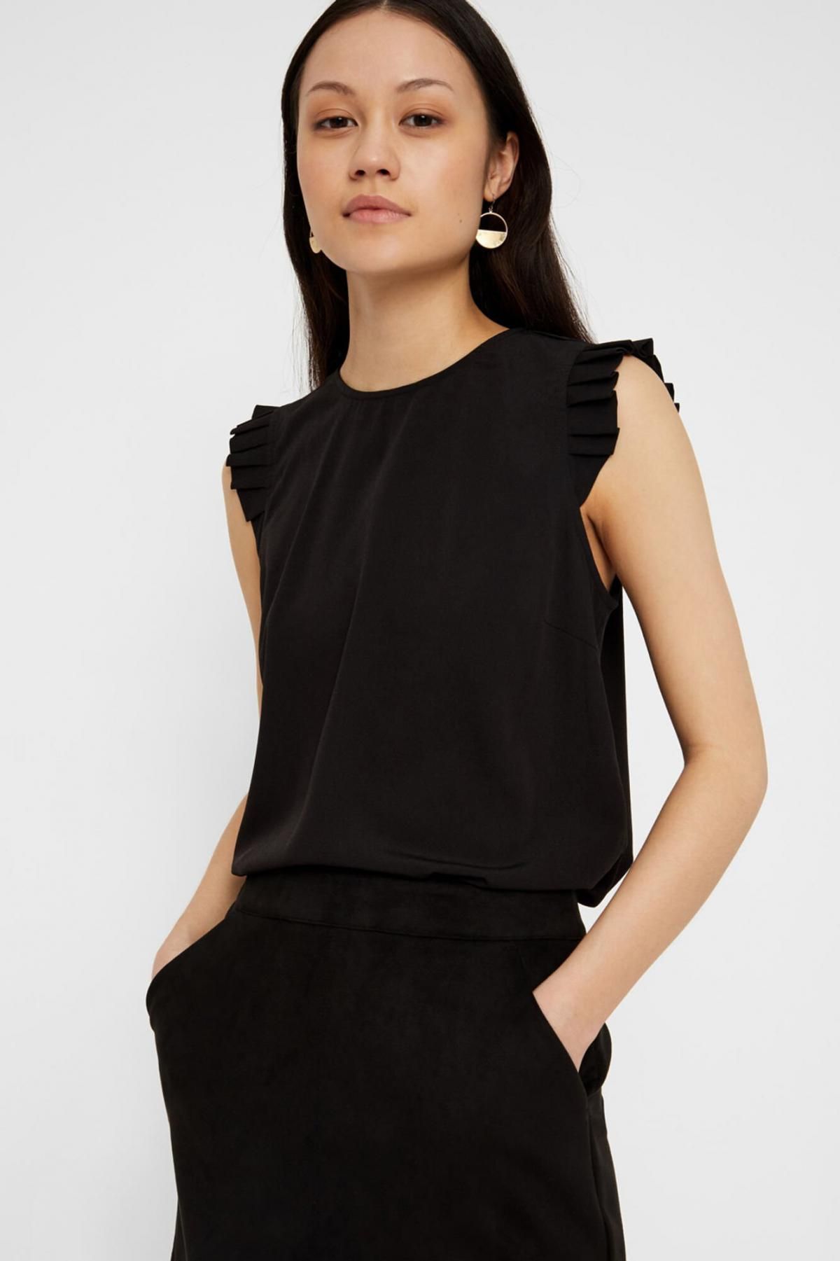 베로모다 스웨이드 미니 스커트 Falda corta antelina 9908757 NEGRO - 상세 이미지 4