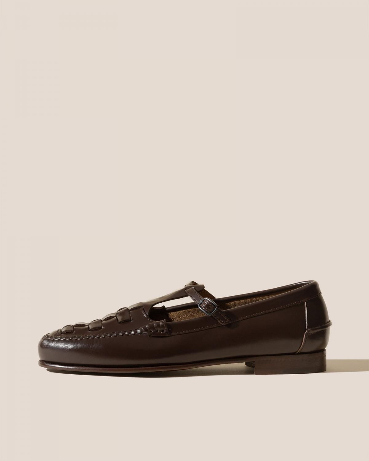 헤레우 마케다 인터우븐 T바 로퍼 8649092563276 DARK BROWN - 메인 이미지