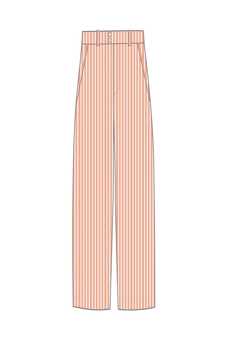 타이니코튼 스트라이프 코튼 와이드 팬츠 SS25-677N38 ONE COLOR - 상세 이미지 2
