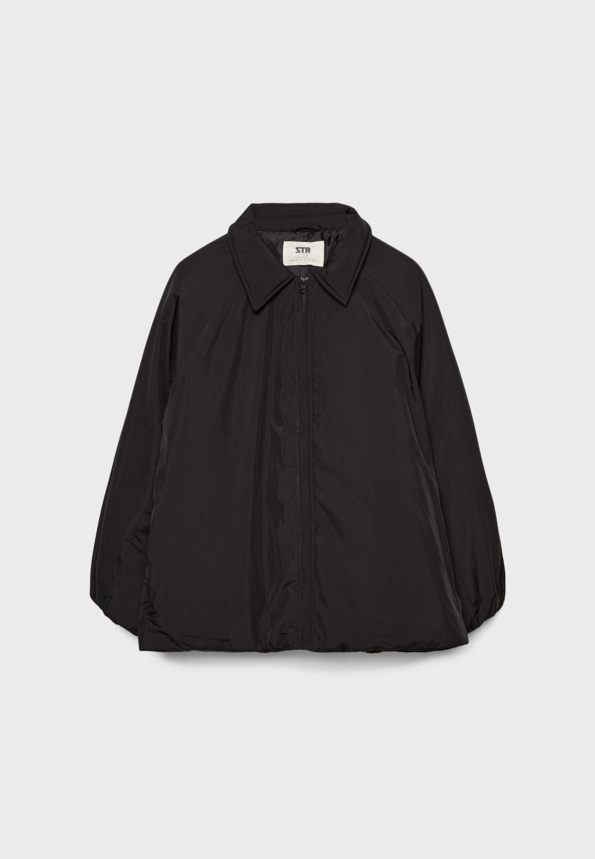 스트라디바리우스 테크니컬 경량 숏 패딩 Regular fit 퍼퍼 재킷 8629/196 BLACK - 메인 이미지