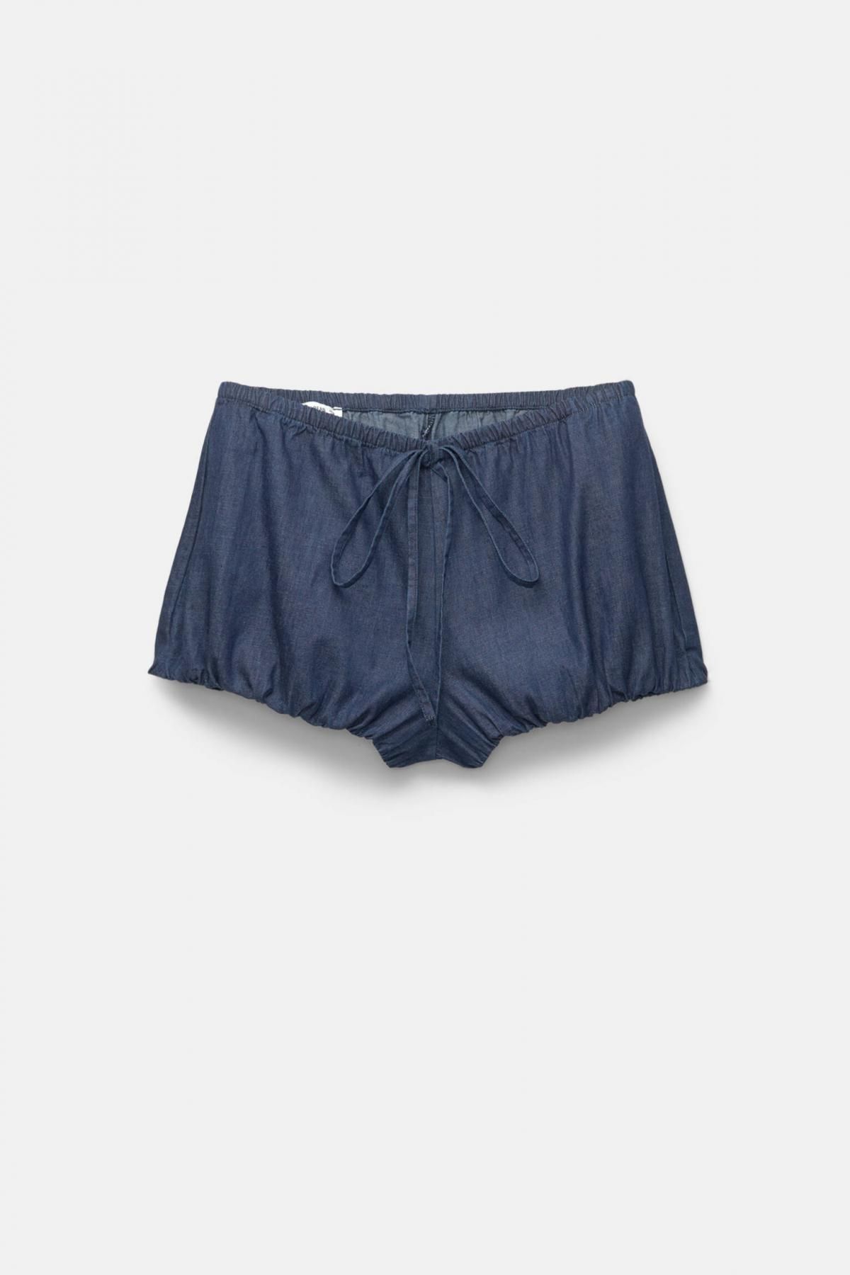 풀앤베어 벌룬핏 데님 밴딩 숏팬츠 7698/403 DARK BLUE - 상품 이미지