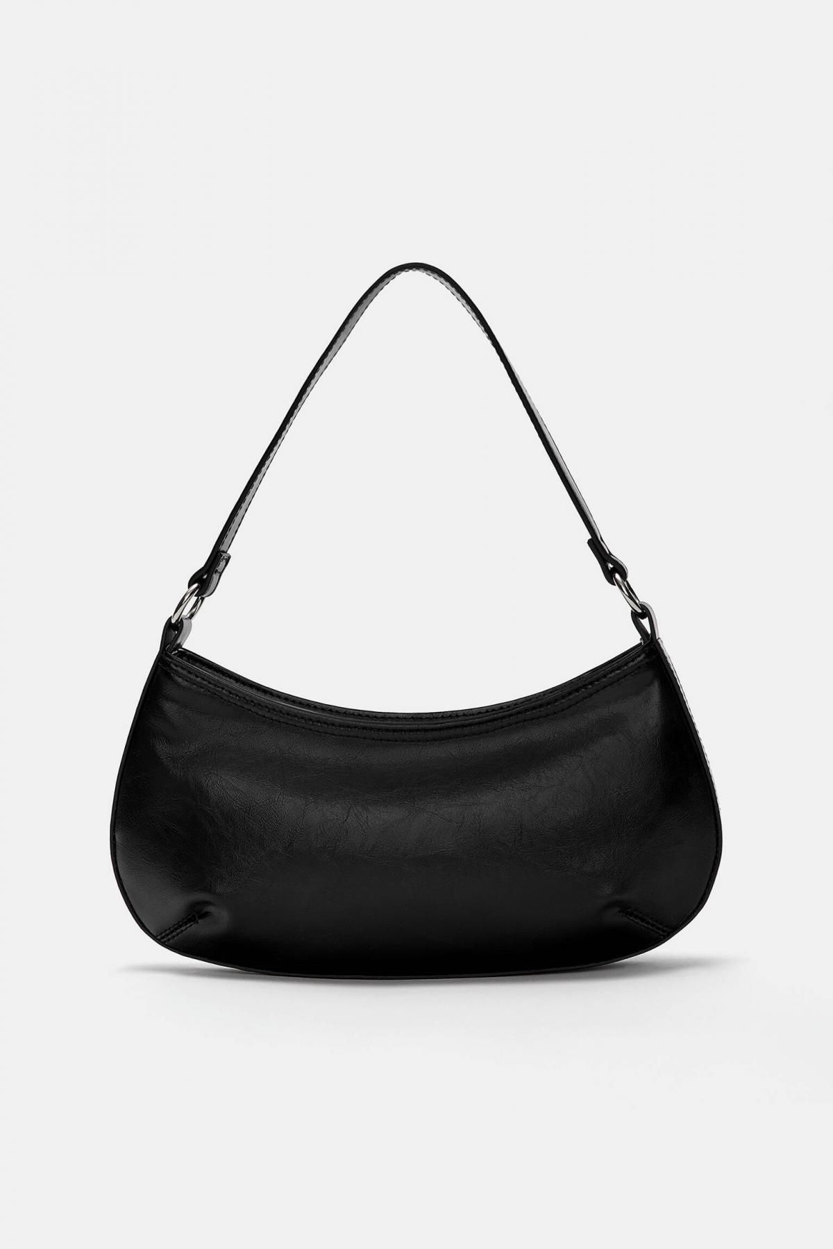 풀앤베어 베이직 블랙 미니 숄더백 4000/640 BLACK - 메인 이미지