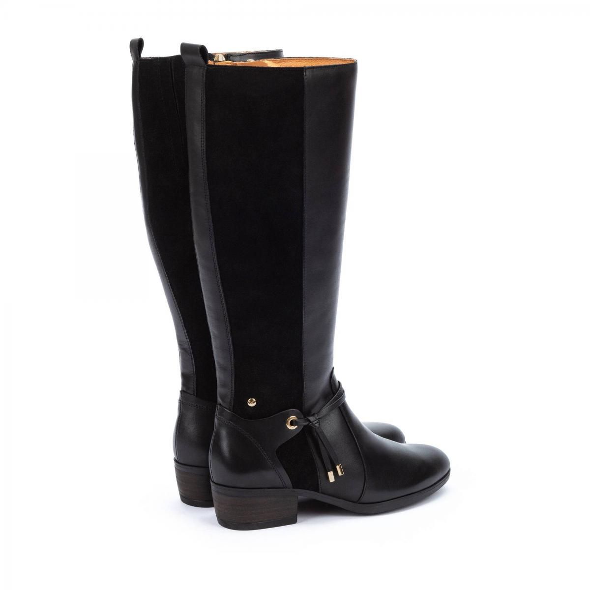 피콜리노스 프리미엄 레더 컴포트 롱부츠 DAROCA W1U-9561C1 BLACK - 상세 이미지 4