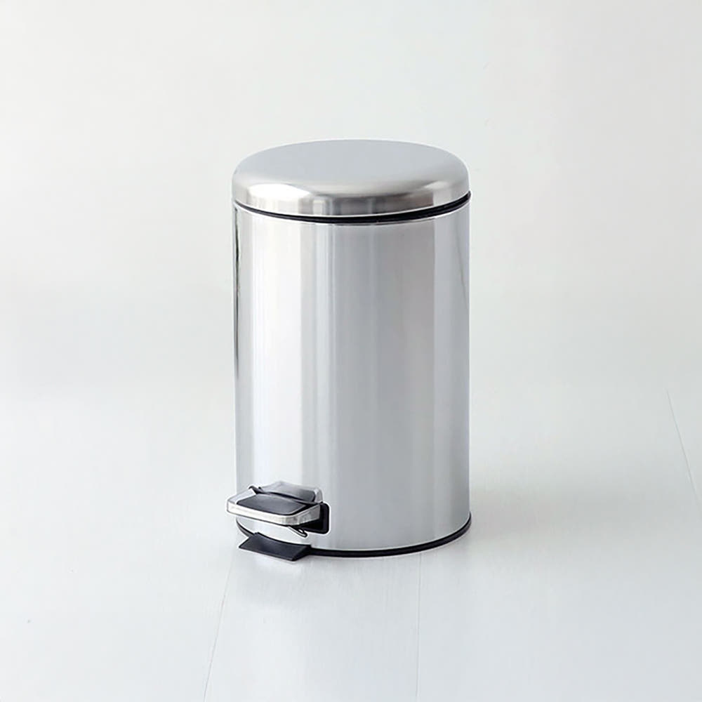 TAPAZ 페달휴지통 무소음 사각페달 12L, 스테인리스 4694.5249 - 메인 이미지