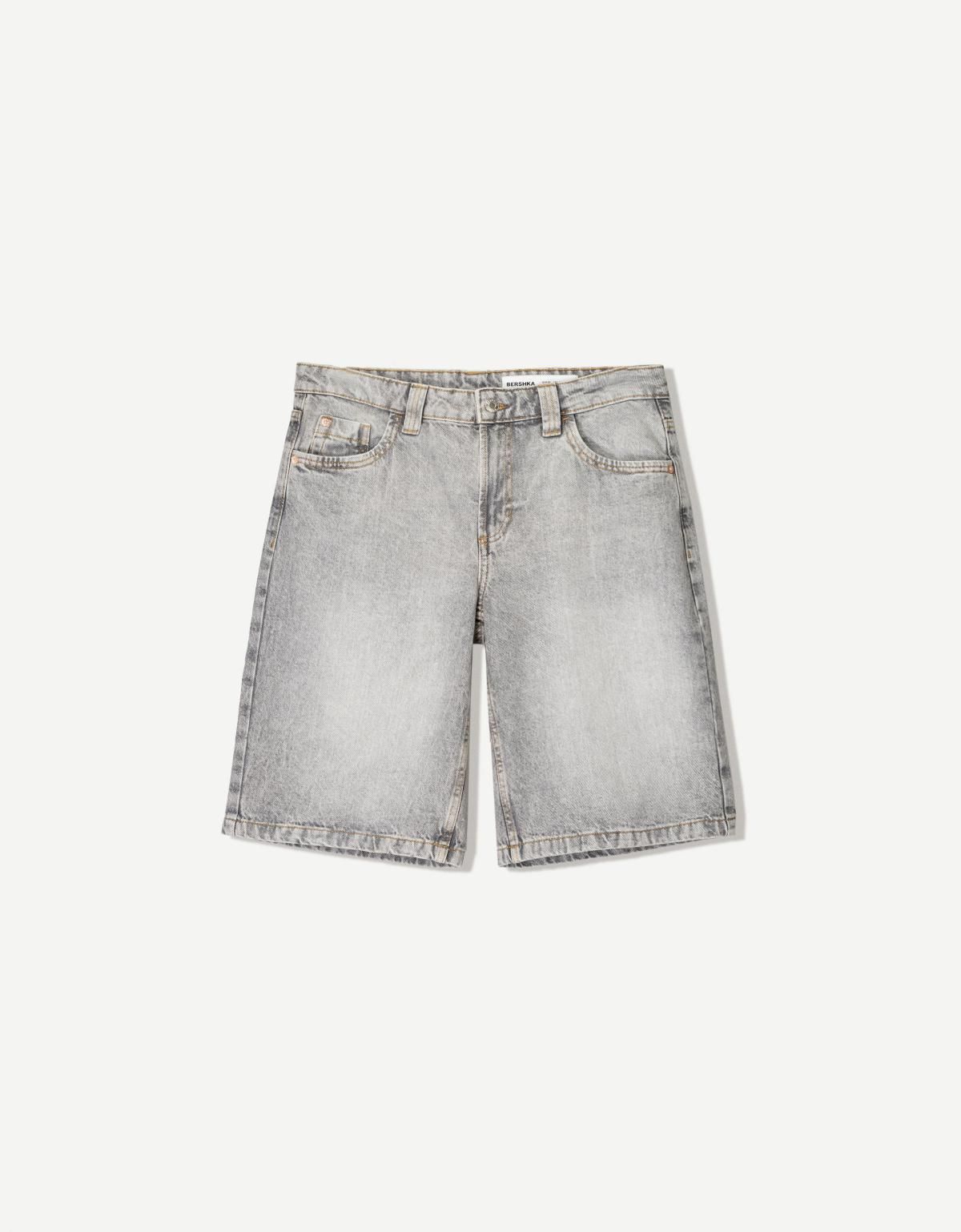 버쉬카 배기 데님 쇼츠 3193/335 GREY - 메인 이미지