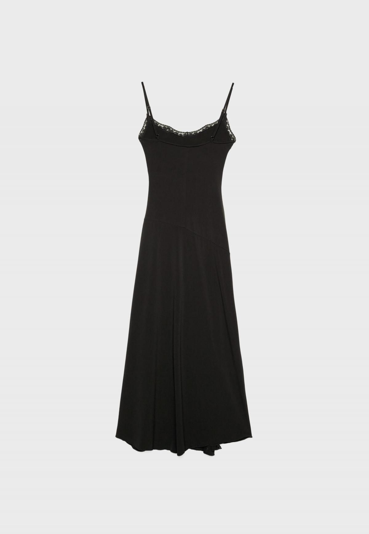 스트라디바리우스 레이스 롱 슬립 원피스 라운드넥 슬리브리스 2345/411 BLACK - 상품 이미지