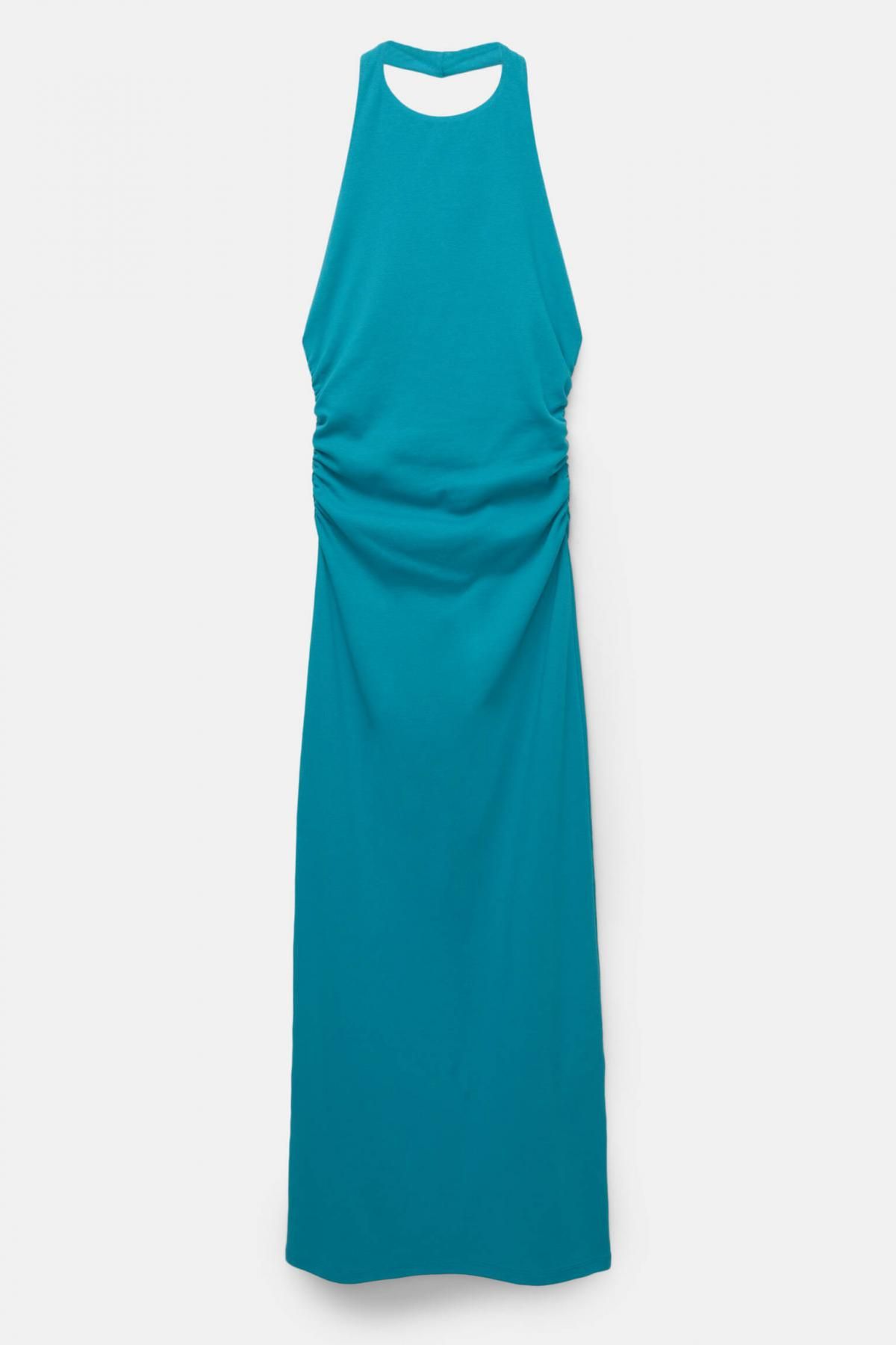 풀앤베어 트렌디 홀터넥 미디 원피스 7394/421 TURQUOISE - 메인 이미지