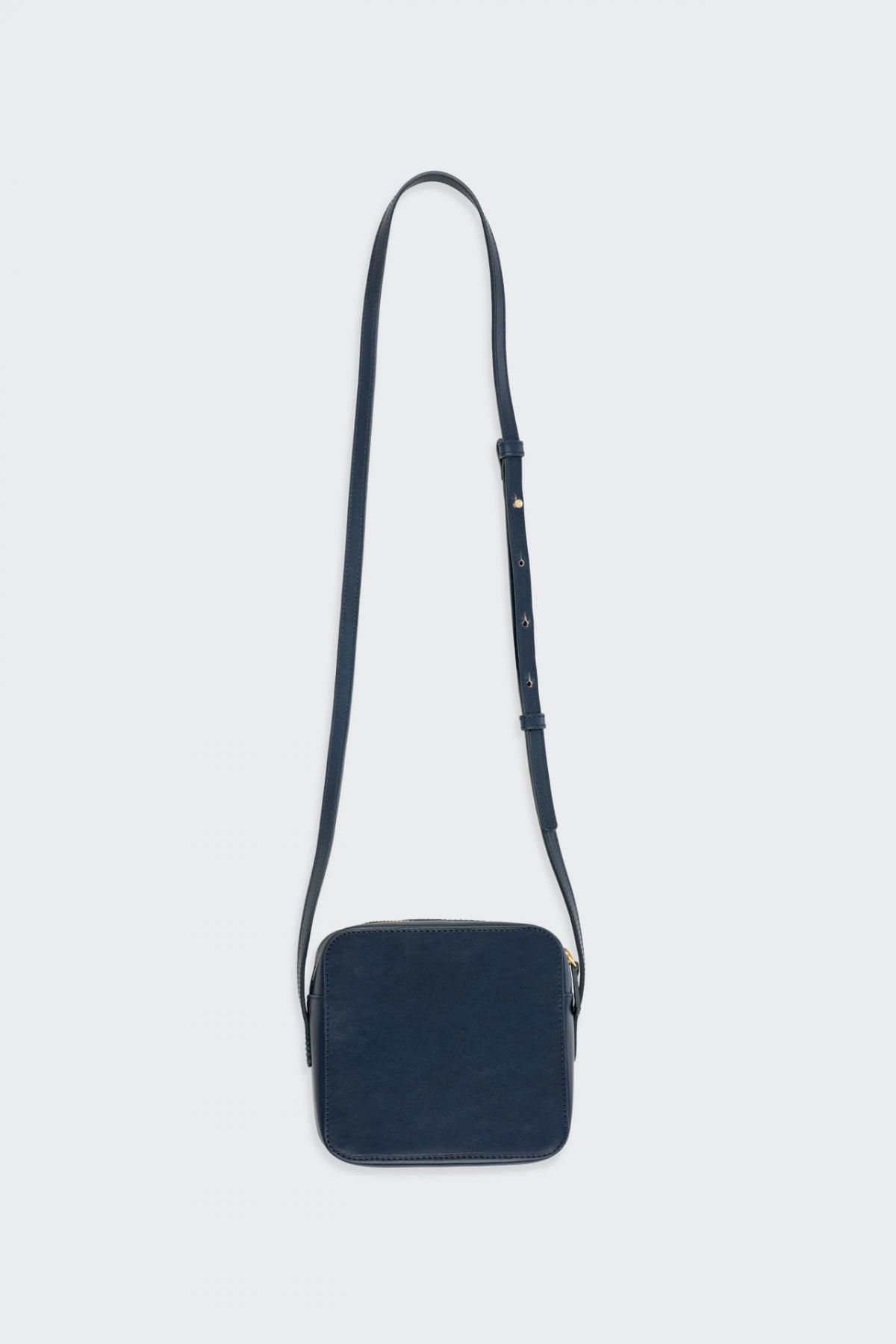 타이니코튼 스퀘어 레더 미니멀 크로스백 Bolso Cuadrado Piel Vini TTBS-027107 NAVY - 상세 이미지 4