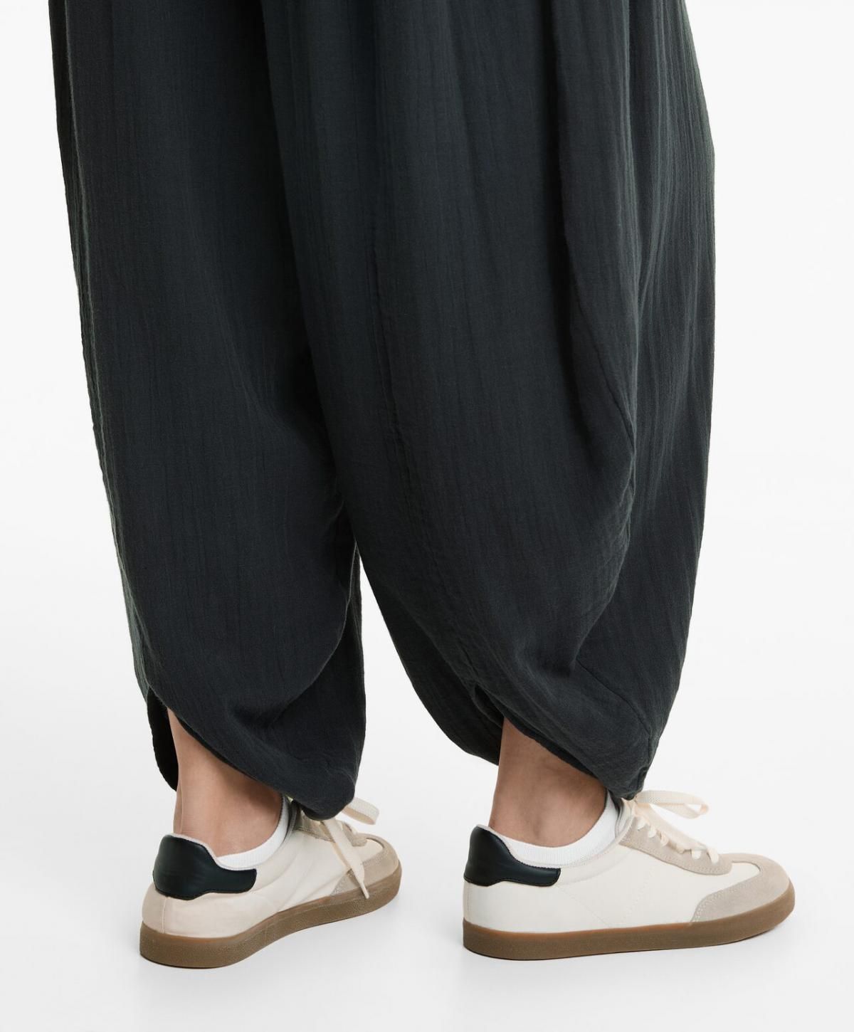 오이쇼 코튼 와이드 벌룬 팬츠 3371/873 STEEL - 상세 이미지 4