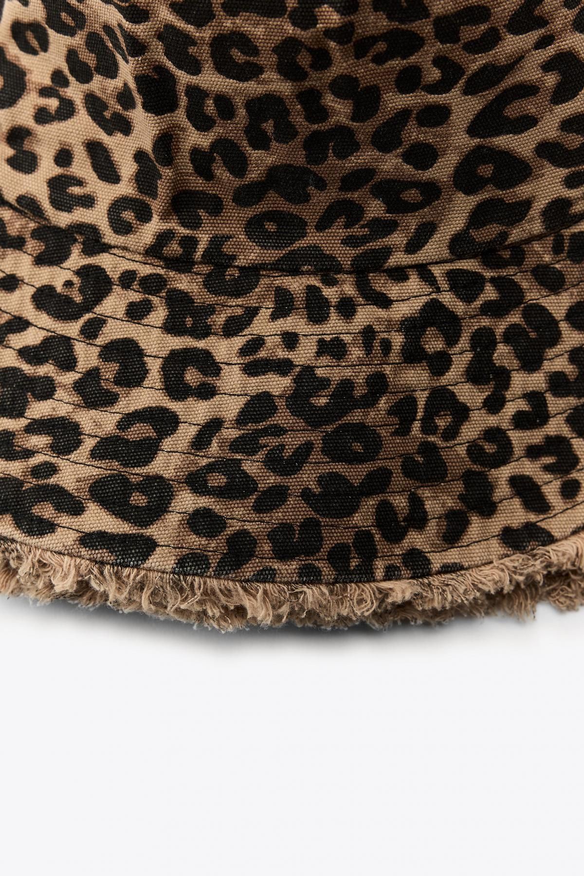 자라 애니멀프린트 프레이드 코튼 버킷햇 3920/903 LEOPARD - 상세 이미지 4