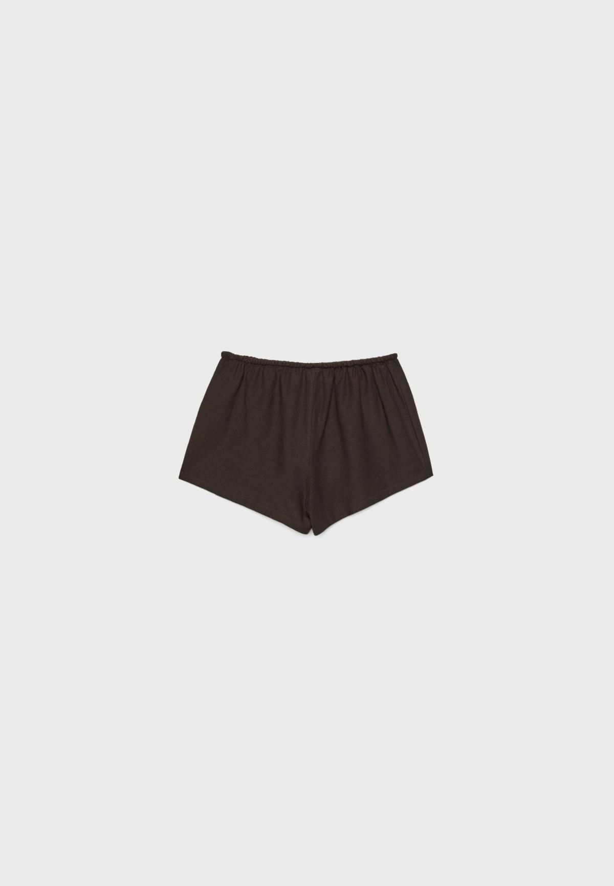 스트라디바리우스 린넨블렌드 드로스트링 반바지 7436/450 BROWN - 상세 이미지 2