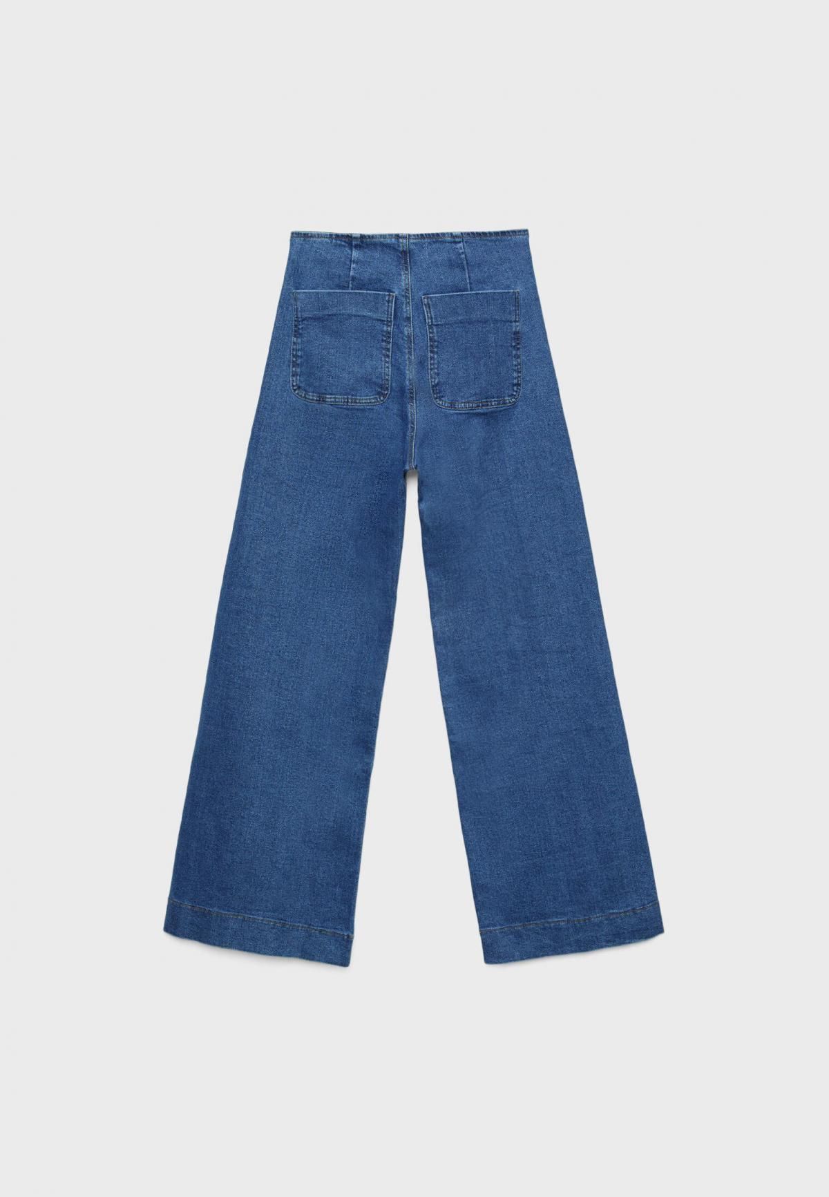 스트라디바리우스 골드버튼 포켓 미니멀 하이웨이스트 데님 부츠컷 청바지 1477/779 MEDIUM DENIM WASH - 상세 이미지 3