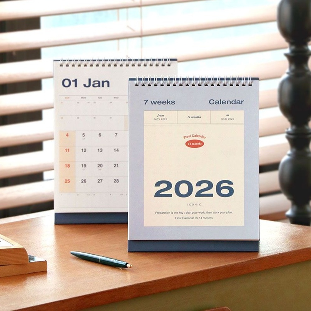 26년 3개월 탁상달력 2026년 스케줄달력 2026 데스크캘린더 아이코닉 이미지 6