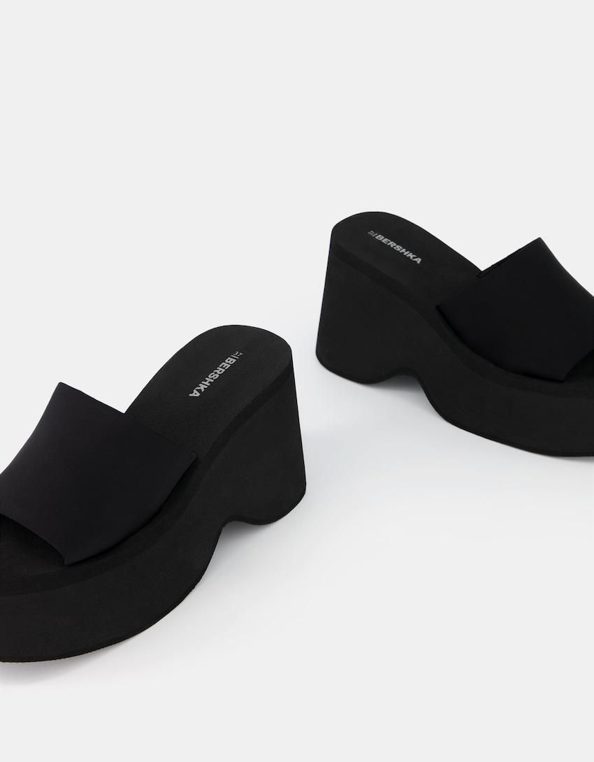 버쉬카 플랫폼 테크니컬 뮬 샌들 블랙 1714/460 BLACK - 상세 이미지 3