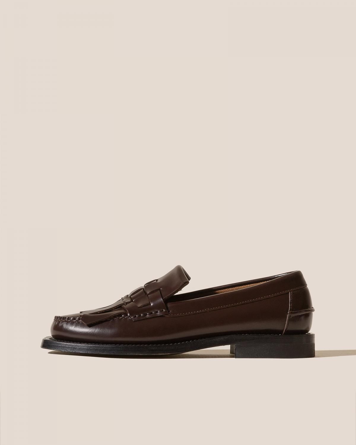 헤레우 MARTI 프리미엄 우븐 슬립온 로퍼 9059836887372 DARK BROWN - 메인 이미지