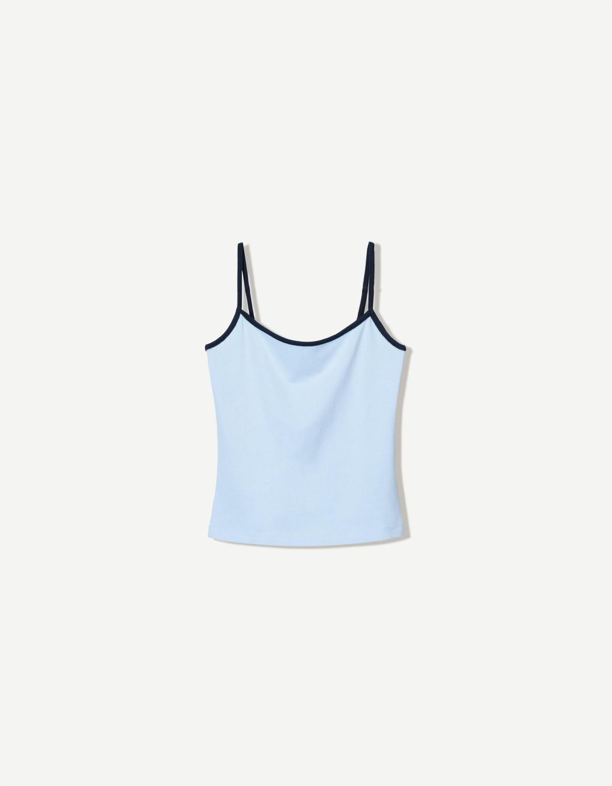 버쉬카 스트랩 탑 3941/443 LIGHT BLUE - 상품 이미지