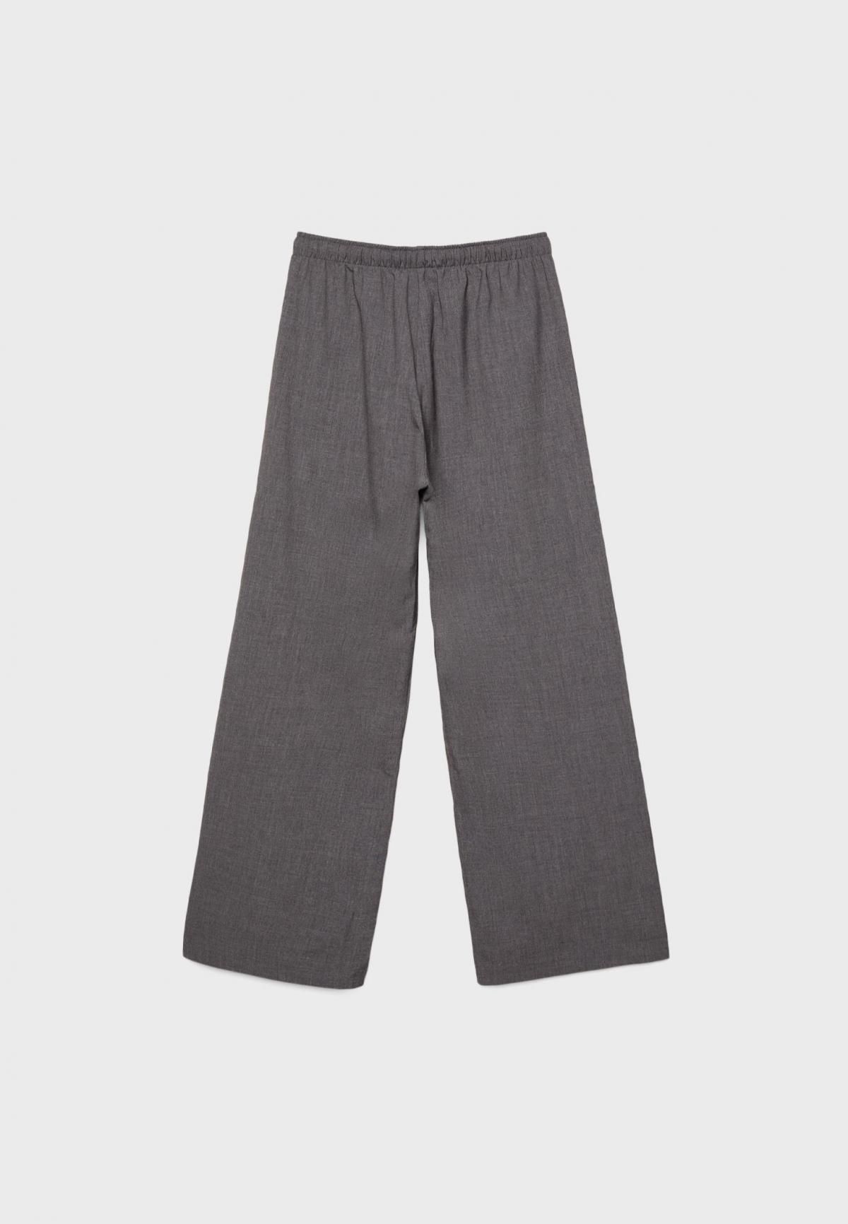 스트라디바리우스 와이드핏 롱 플루이드 와이드 팬츠 1235/473 DARK GREY - 상세 이미지 3