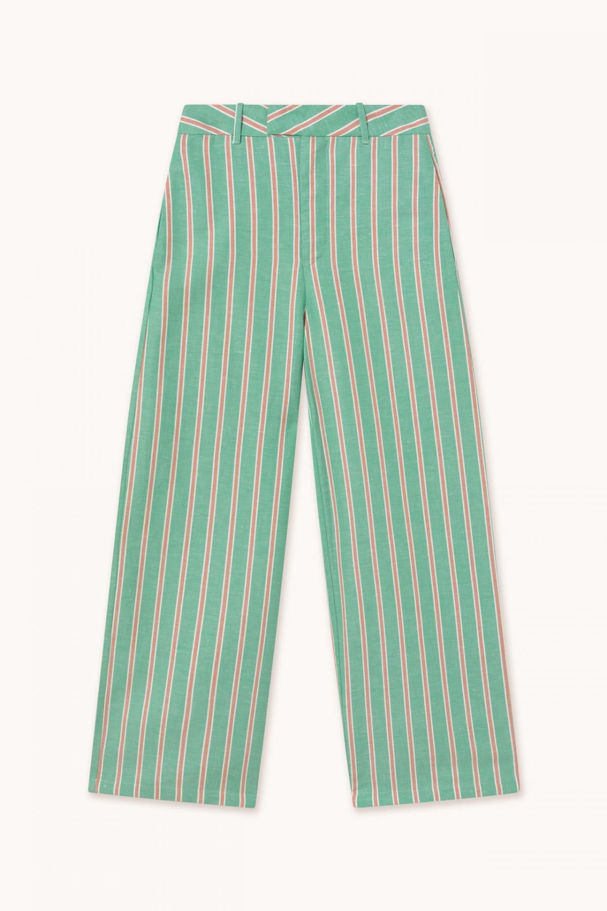 타이니코튼 스트라이프 와이드 팬츠 SS25-689M25 ONE COLOR - 상품 이미지