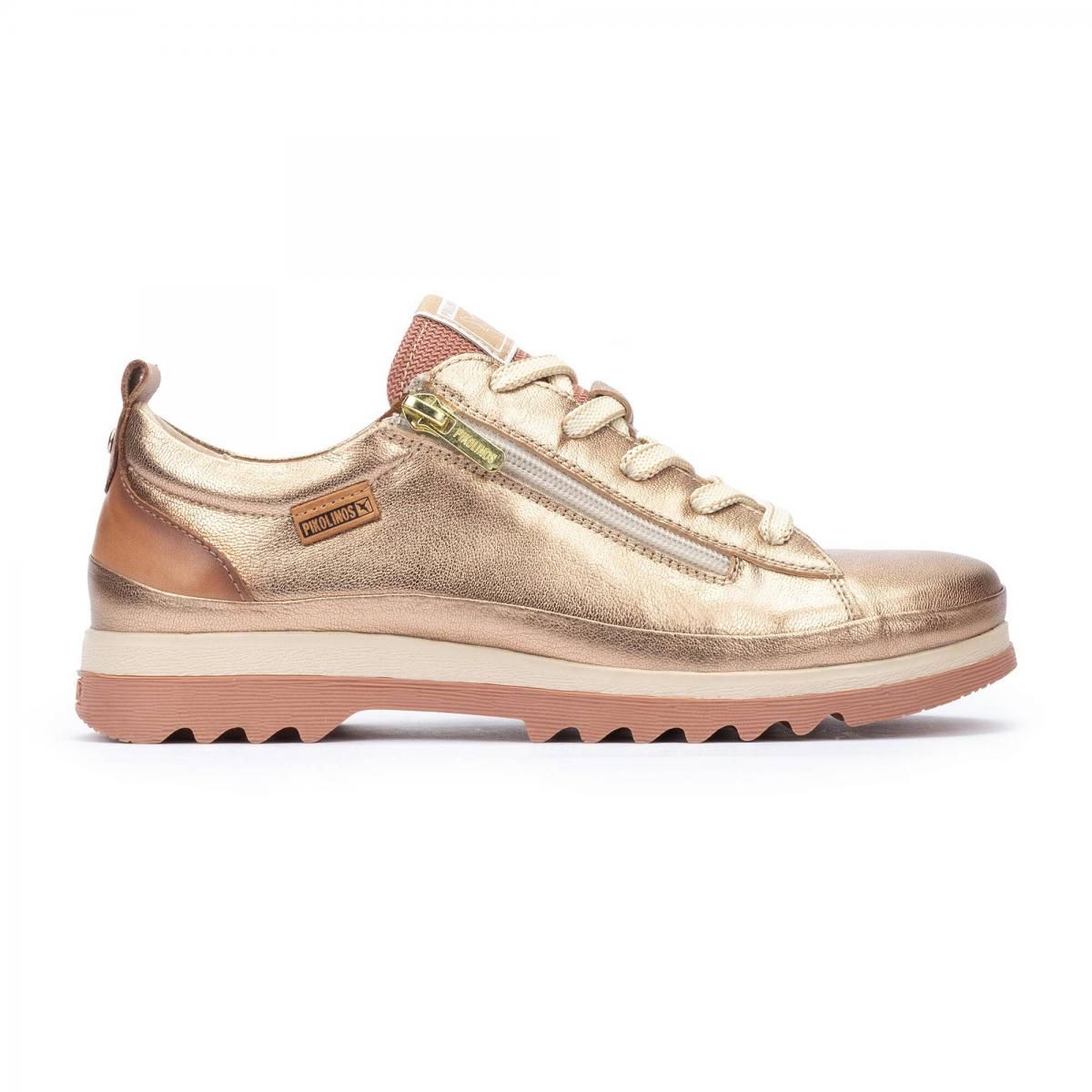 피콜리노스 메탈릭 메모리폼 컴포트 로우탑 스니커즈 VIGO W3W-6979CLC1 CHAMPAGNE - 메인 이미지