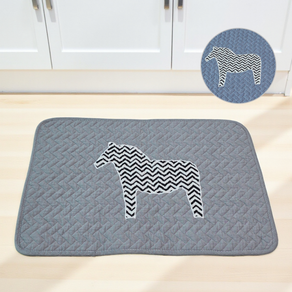 홈집합 고급 퀼트 면 미끄럼방지 빨아쓰는 주방 화장실 베란다 발매트 그레이, 50x130cm