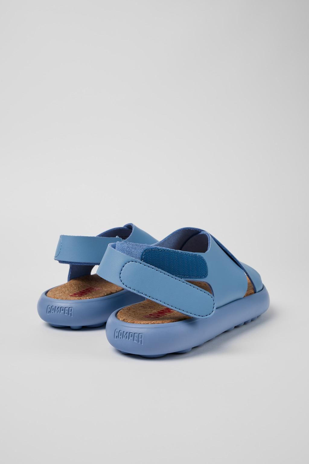 캠퍼 컴포트 크로스스트랩 블루 레더 샌들 K201666-002 BLUE - 상세 이미지 3