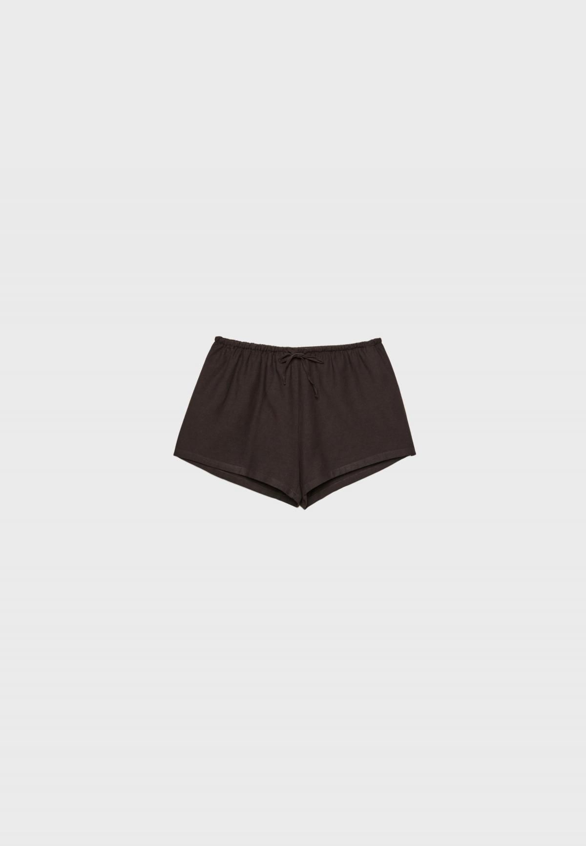 스트라디바리우스 린넨블렌드 드로스트링 반바지 7436/450 BROWN - 상품 이미지