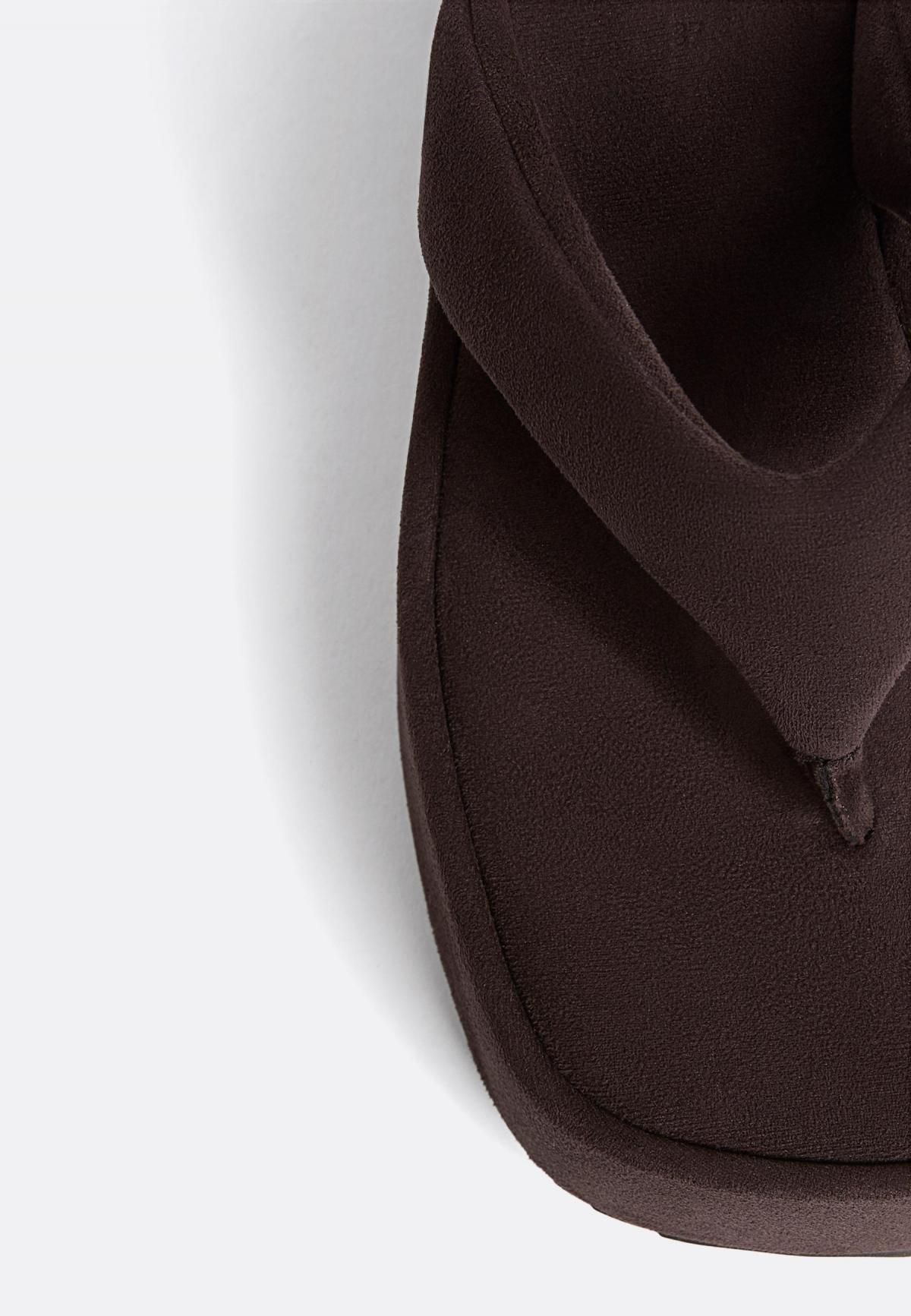 스트라디바리우스 브라운 플랫폼 웨지 스트랩 샌들 9849/678 BROWN - 상세 이미지 4