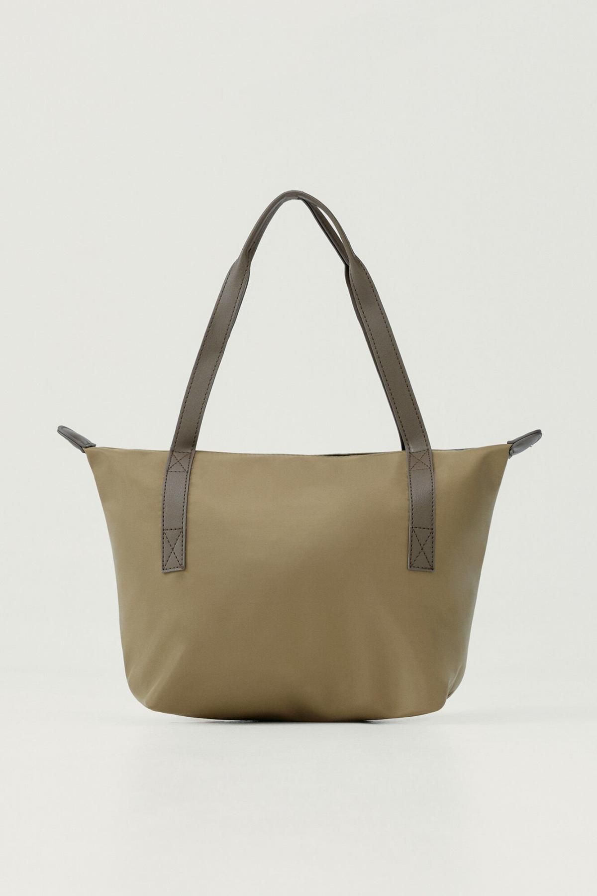 본리빙요가 베이직 미니멀 데일리 나일론 토트백 Bolso Mini Daily 4184324 KAKI - 상세 이미지 2