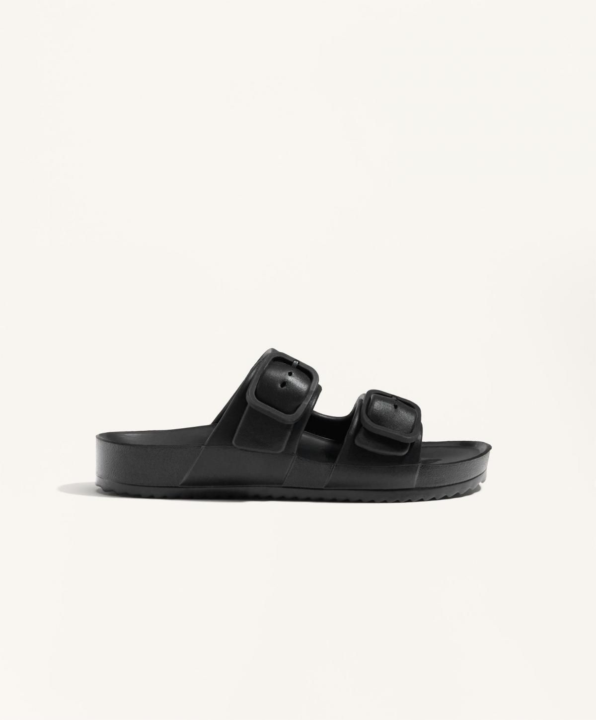 오이쇼 에르고노믹 더블 버클 스트랩 샌들 1304/580 BLACK - 상품 이미지