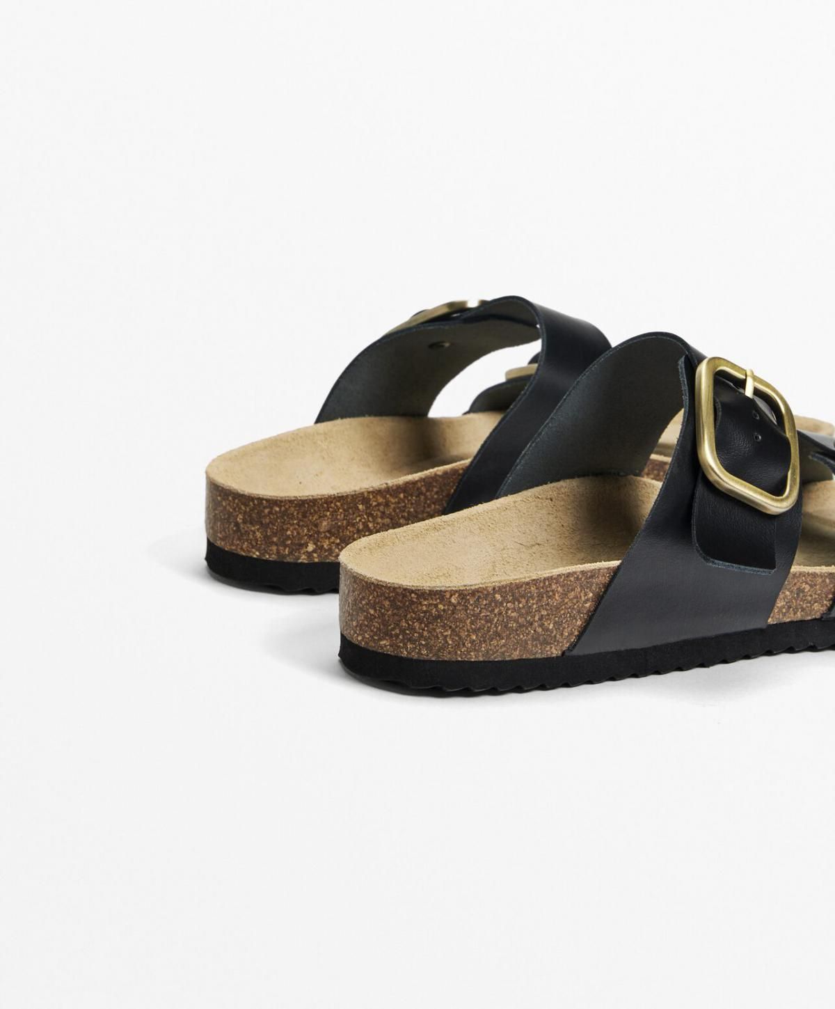 오이쇼 에르고노믹 레더 스트랩 버클 샌들 1271/380 BLACK - 상세 이미지 4