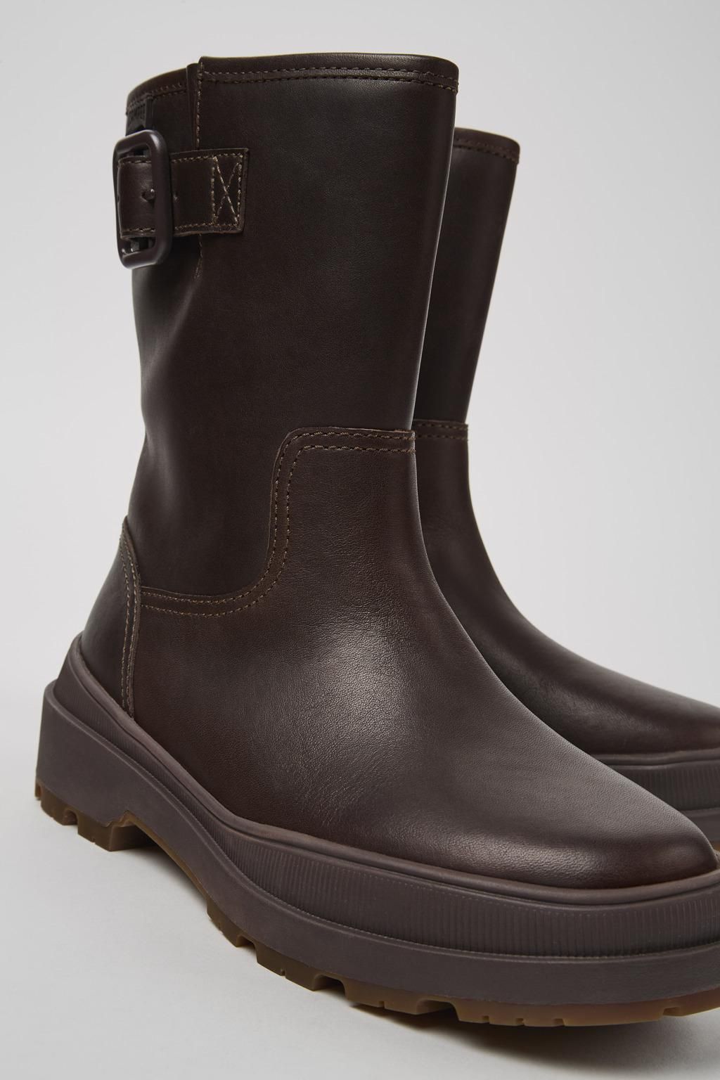 캠퍼 테크니컬 브라운 레더 앵클부츠 Brutus Trek K400783-002 BROWN - 상세 이미지 2