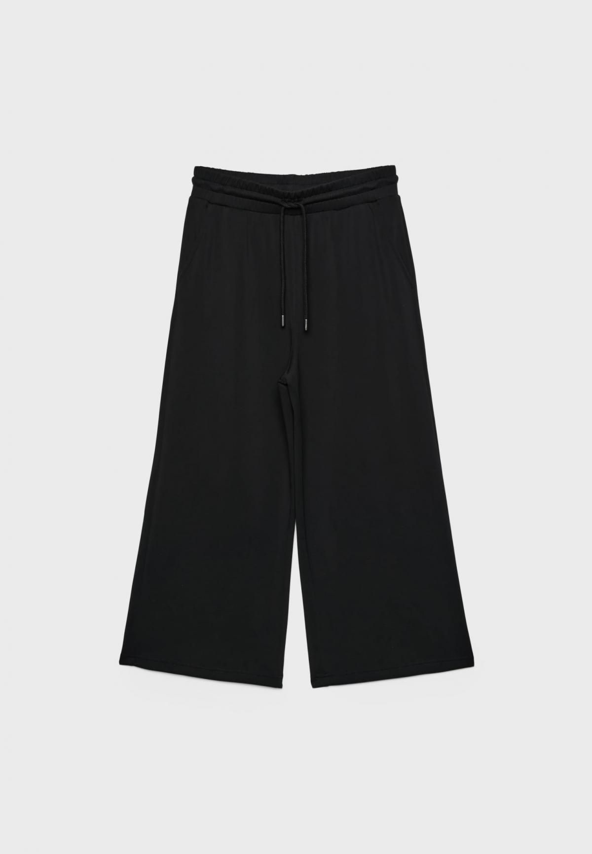 스트라디바리우스 모달블렌드 소프트터치 와이드 팬츠 7763/371 BLACK - 상세 이미지 2