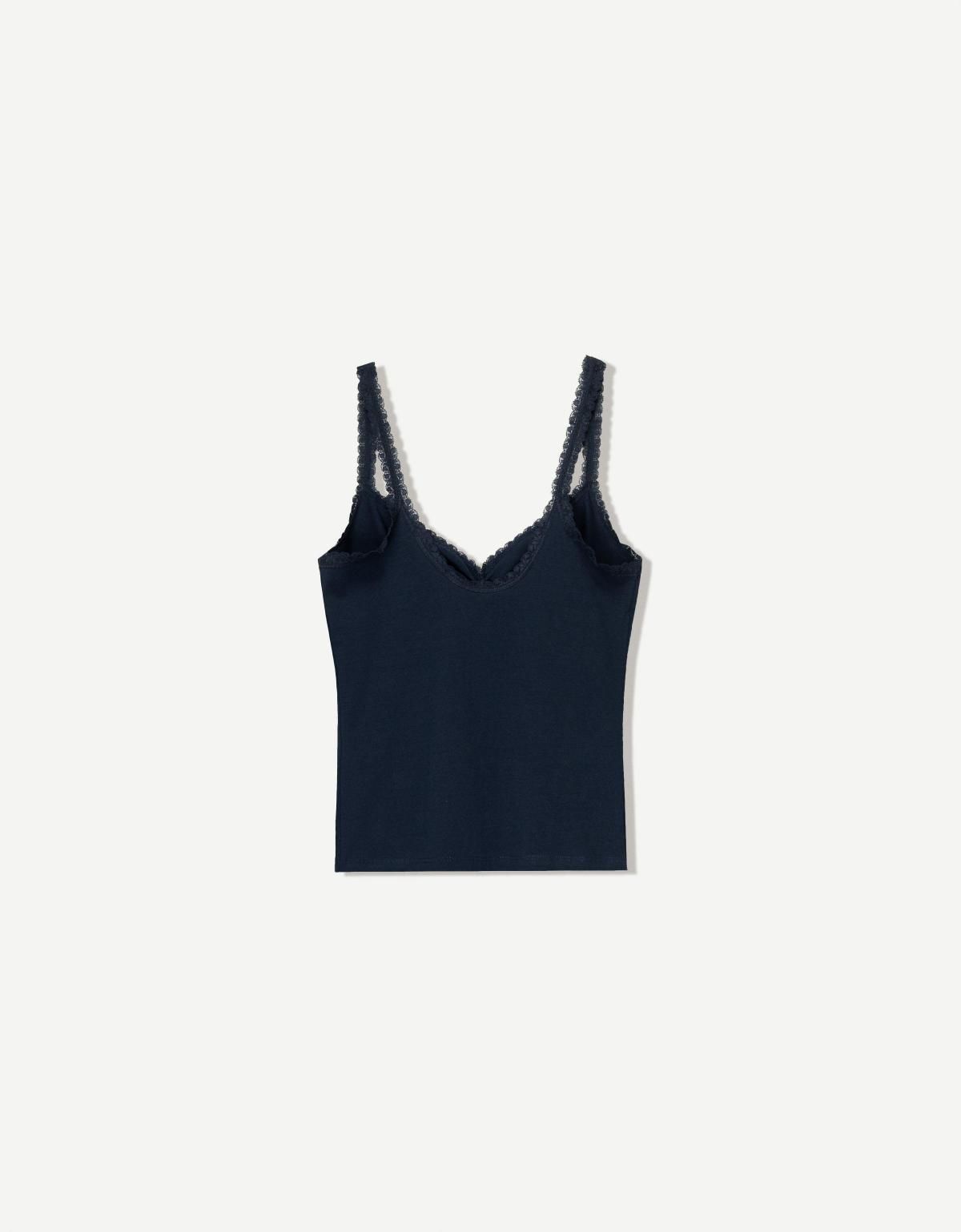 버쉬카 레이스 스트랩 탑 3942/443 NAVY - 상세 이미지 5