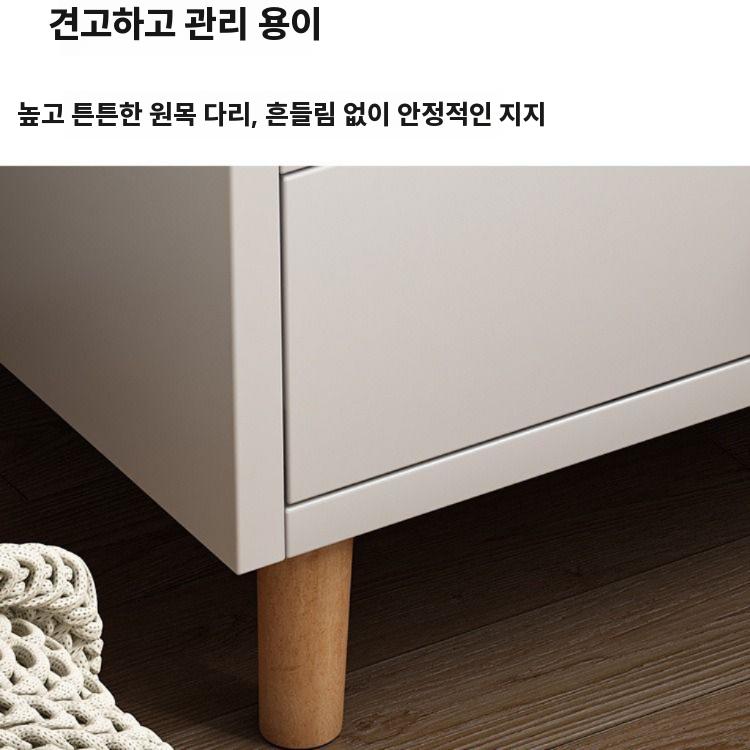침대 옆 탁자 모던 원목 수납 선반 협탁 호두 싱글A 33x26x60cm