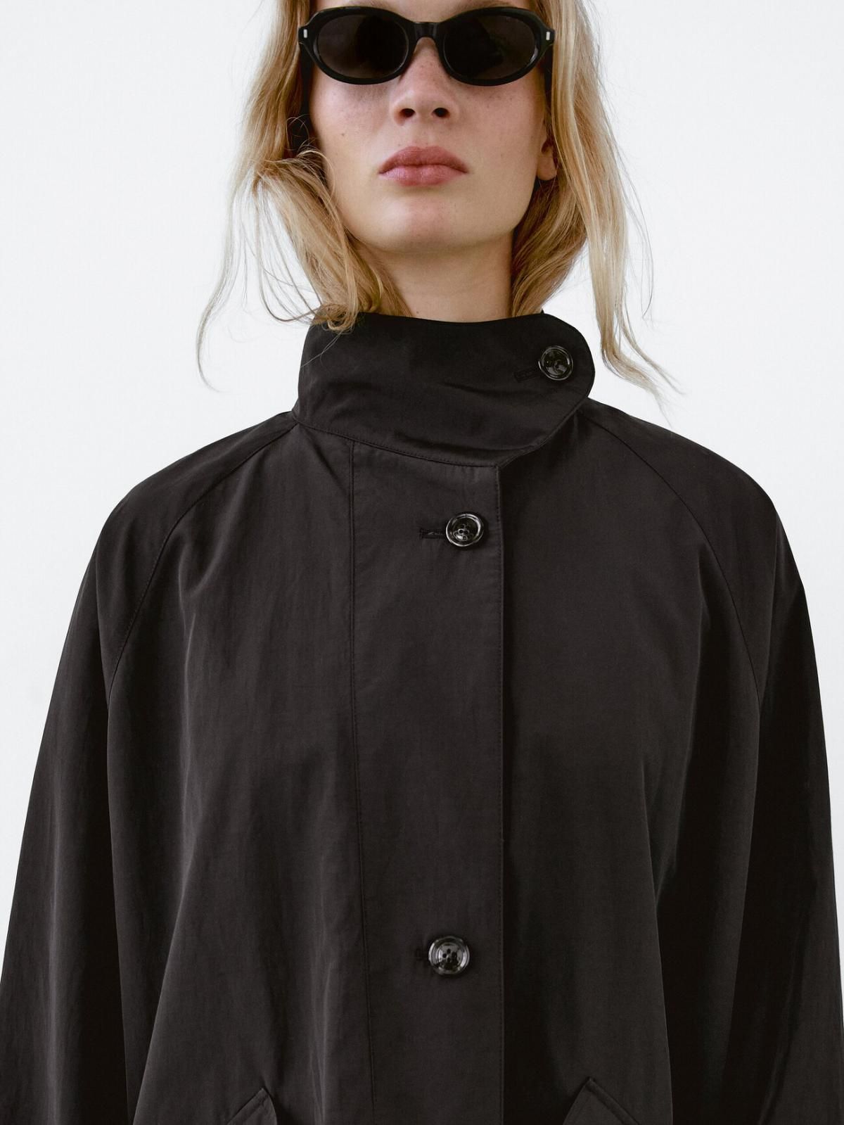 마시모두띠 테크니컬 발수 라이트 트렌치코트 6781/881 BLACK - 상세 이미지 3