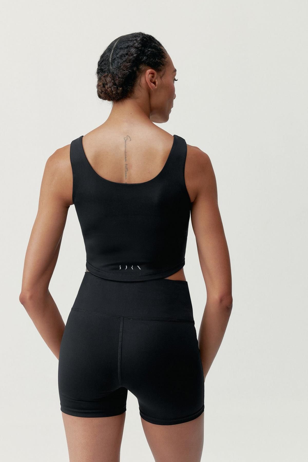 본리빙요가 테크니컬 미디엄서포트 스포츠 브라탑 크롭탑 8189507 NEGRO - 상세 이미지 2