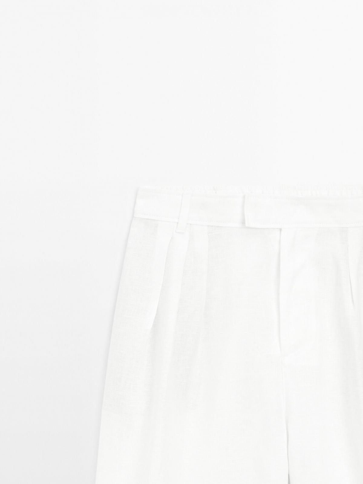 마시모두띠 100 린넨 트리플 브리치 5034/834 WHITE - 상세 이미지 2