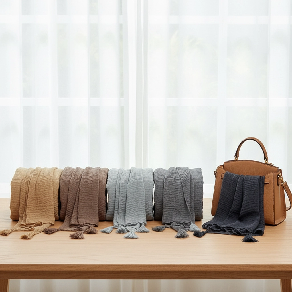 시스루 여자 롱쁘띠 숄스카프 브리즈 간절기 숏머플러 봄여름가을겨울 데일리 오피스 리조트룩