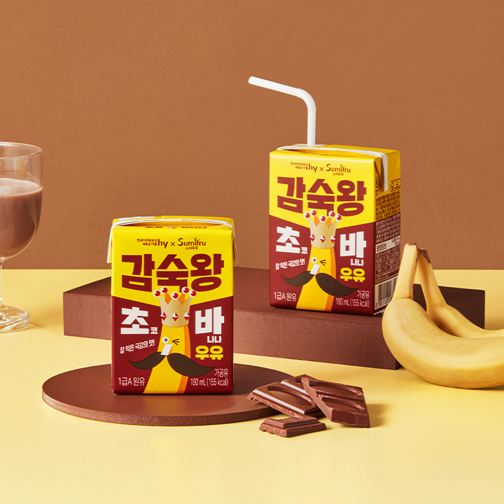 감숙왕 초코바나나우유 1BOX(24개입) - 상품 이미지