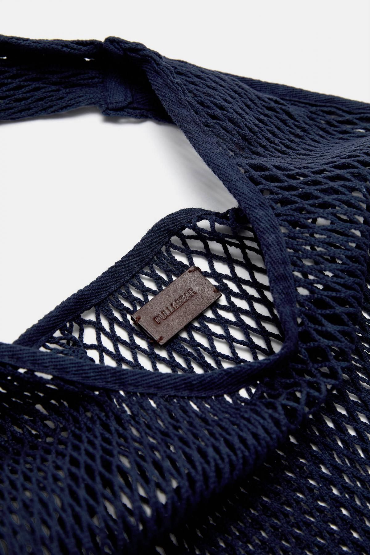 풀앤베어 메쉬 다크블루 쇼퍼백 4106/640 DARK BLUE - 상세 이미지 4