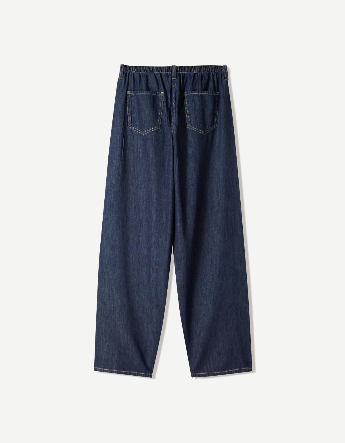 버쉬카 데님 라이트웨이트 와이드핏 청바지 0045/335 NAVY - 상세 이미지 2