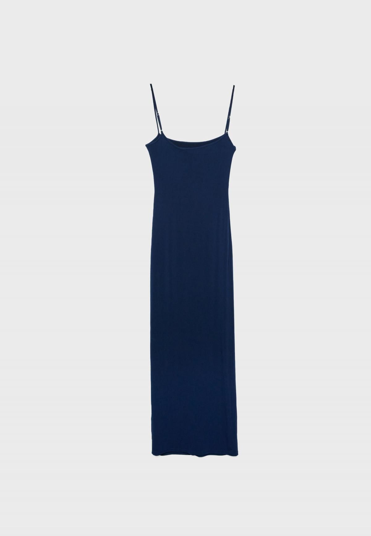 스트라디바리우스 슬림핏 롱 스트랩 슬릿 원피스 7175/820 NAVY BLUE - 상품 이미지