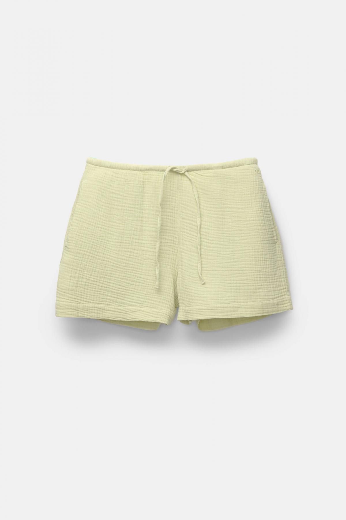 풀앤베어 텍스처 내추럴 버뮤다 밴딩 숏팬츠 7696/326 PISTACHIO - 상품 이미지
