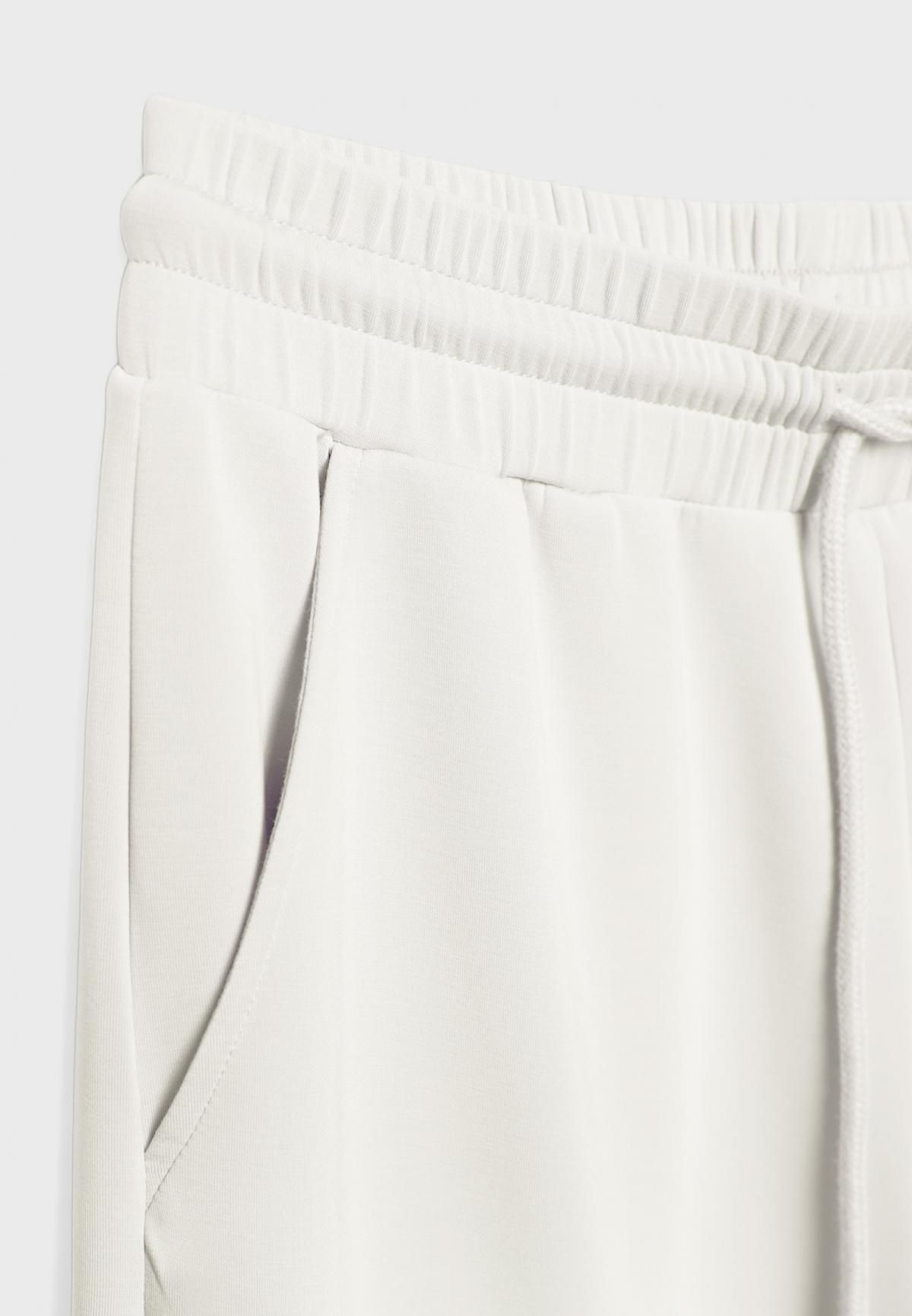 스트라디바리우스 모달혼방 밴딩 소프트 와이드 팬츠 7763/371 ECRU - 상세 이미지 3