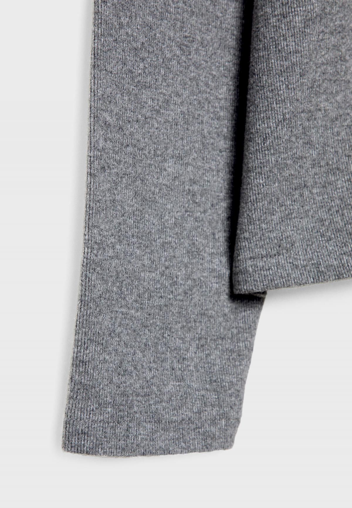 스트라디바리우스 미니멀 소프트터치 라운드넥 니트 긴팔 티셔츠 6535/501 DARK GREY - 상세 이미지 3