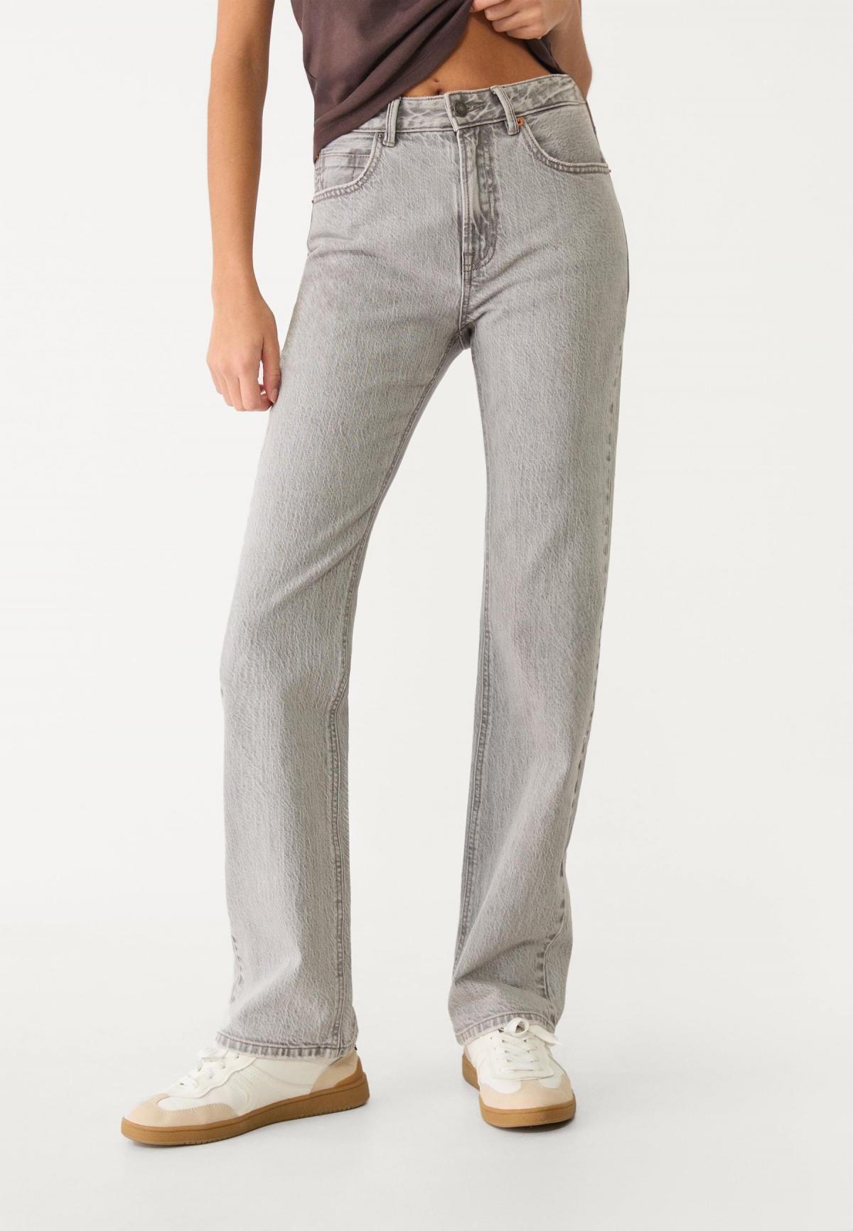 스트라디바리우스 빈티지 스트레이트핏 테크니컬 데님 팬츠 1499/499 LIGHT GREY DENIM WASH - 메인 이미지