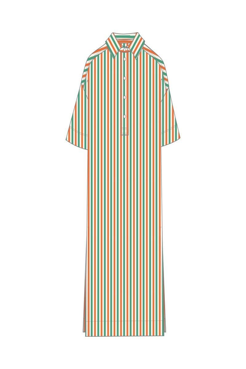 타이니코튼 스트라이프 셔츠 원피스 미디 SS25-634R28 ONE COLOR - 상세 이미지 3
