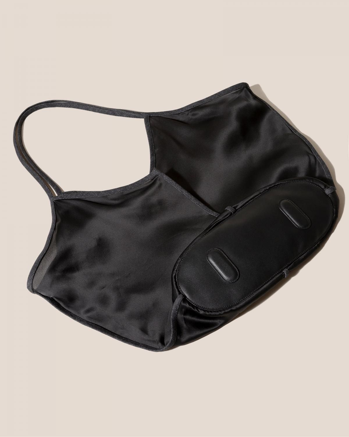 헤레우 칼렐라 라지 실크 베이직 토트백 14750750212428 BLACK - 상세 이미지 3